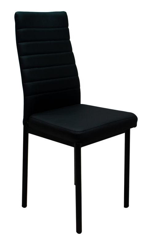 Silla Comedor Lina 40X40X90 Cm Cuerina Negro