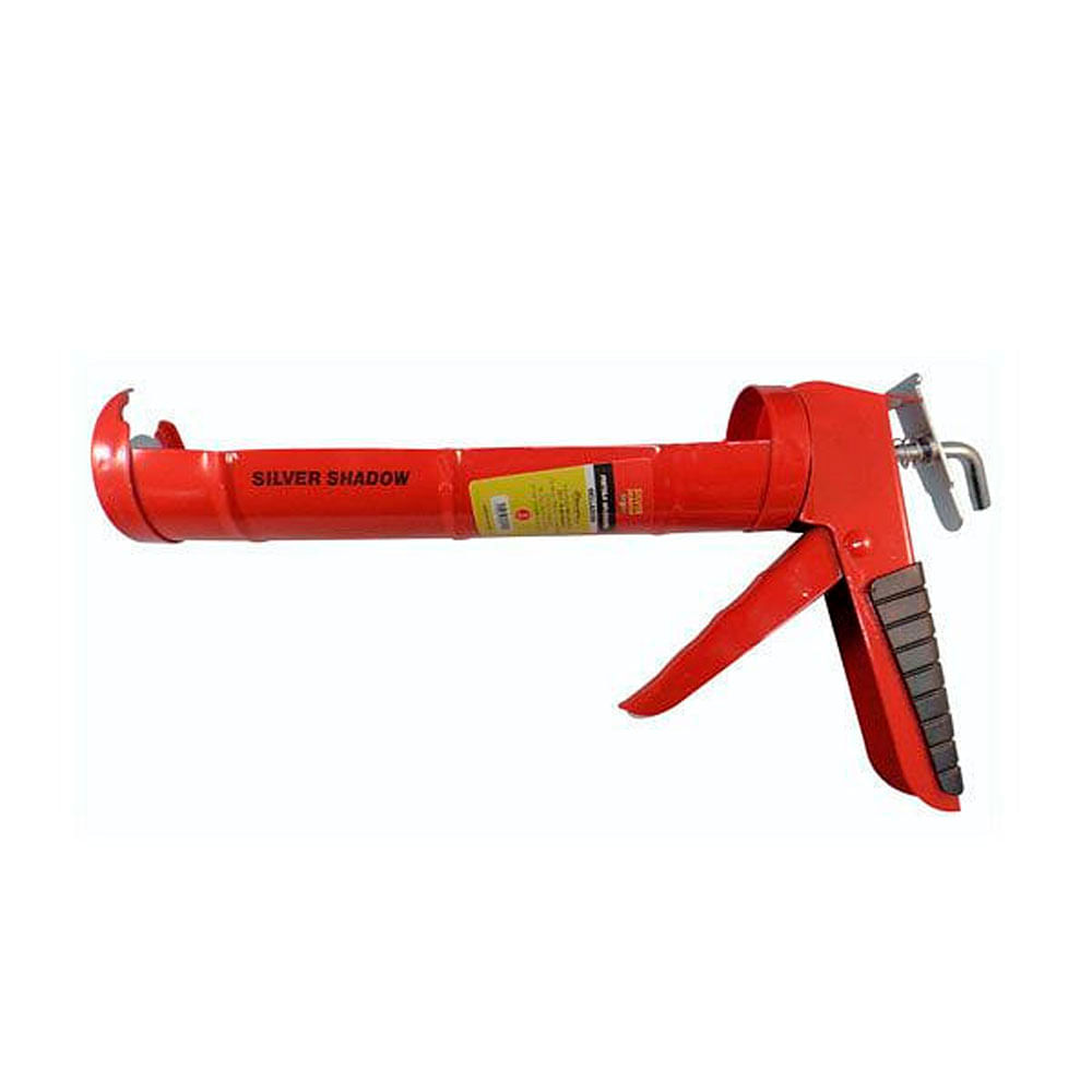 Pistola Aplicadora Para Cartuchos Rojo Profesional Silver Shadow
