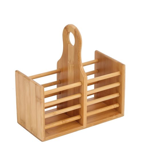 Organizador Cubiertos Bamboo 9X9X12 Cm X1 U