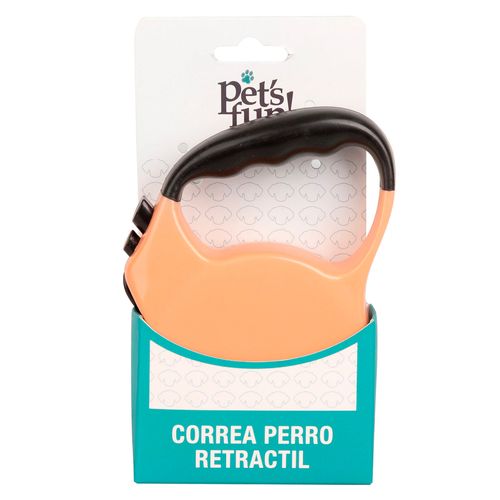 Correa Retractil Pet's Fun Coral