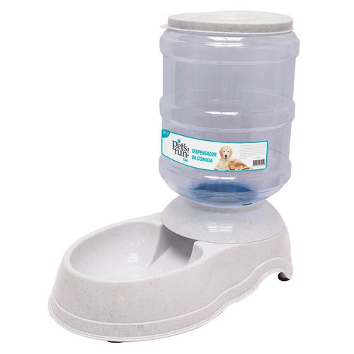 Dispensador De Comida Para Perros Pet's Fun Blanco 3.75 L