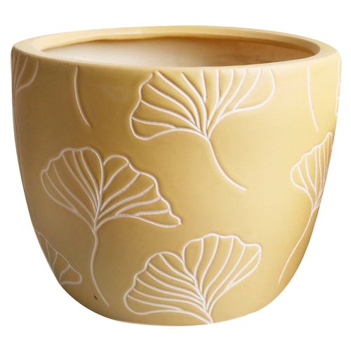 Maceta Ceramica Saori Mostaza Pequeña