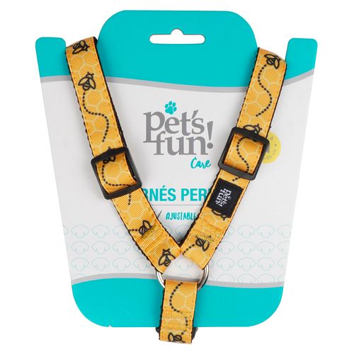 Arnes Para Perros Pet's Fun Poliester Talla M Abejitas