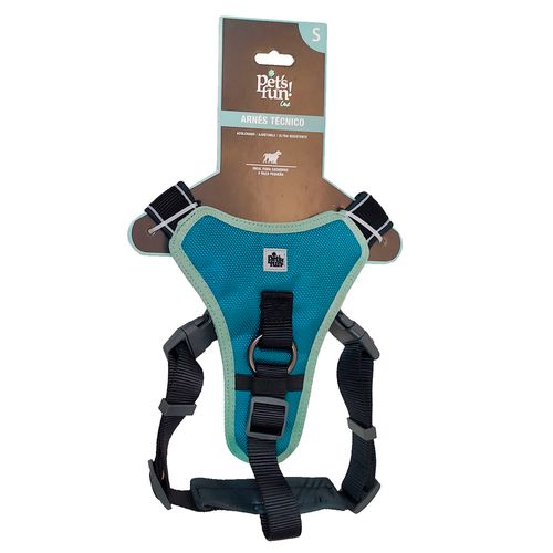 Arnés Para Perros Acolchado Tecnico S Azul Pet'S Fun