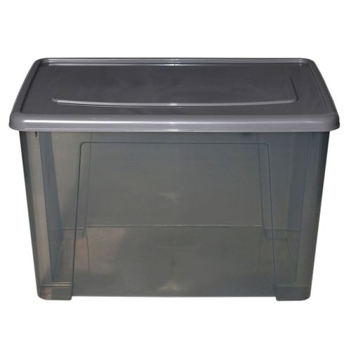 Caja organizadora gris 60 L Cotidiana