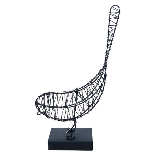 Figura Pajarito Metálico 7.5X32 Cm Outzen