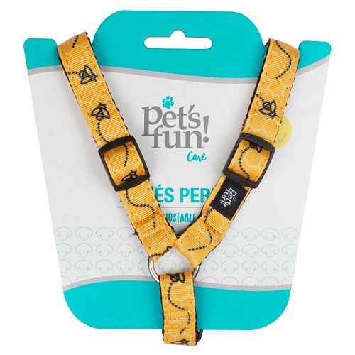 Arnes Para Perros Pet's Fun Poliester Talla S Abejitas