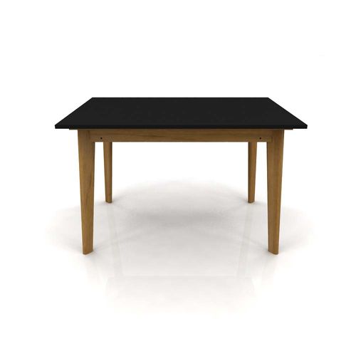 Mesa Comedor Rectangular 120X80X78 Negro/Roble Miel Gacela