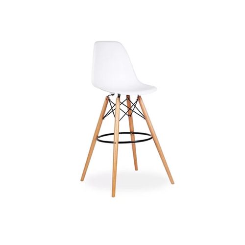 Banqueta Eames  55X54X107 Cm Blanca Garden Life