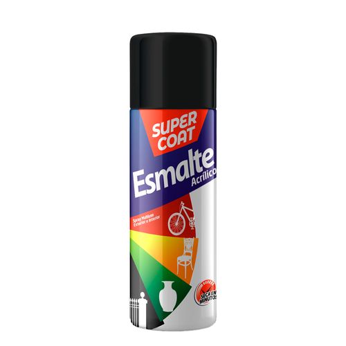 Spray Acrilico Negro Opaco Supercoat