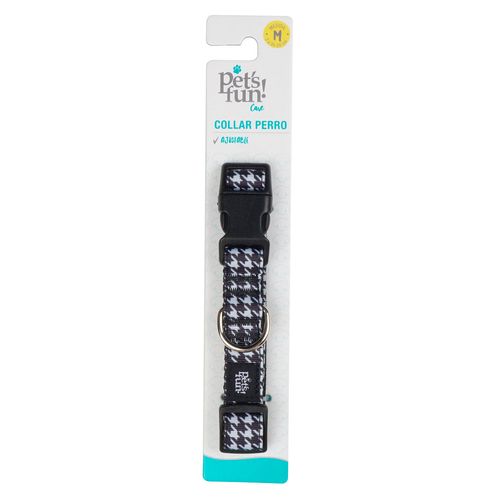 Collar Para Perro Poliester Talla M Poule Pet'S Fun