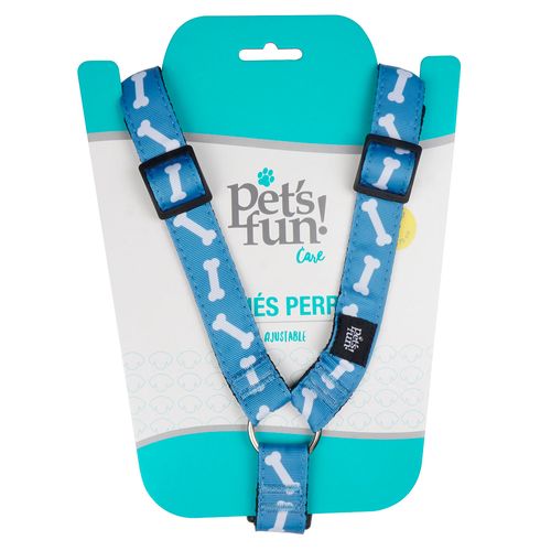 Arnes Para Perros Pet's Fun Poliester Talla L Huesitos