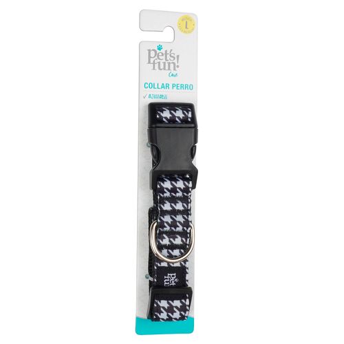 Collar Para Perro Poliester Talla L Poule Pet'S Fun