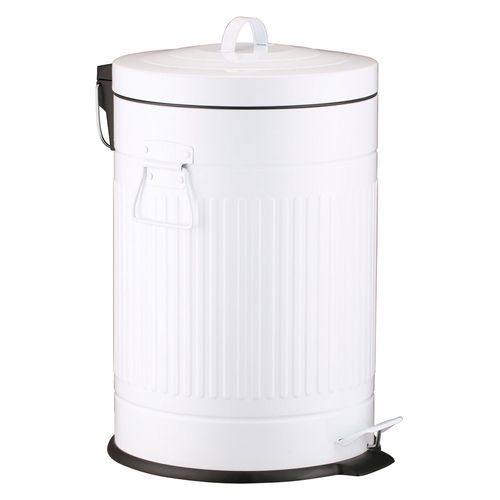 Cesto de Basura Vintage Blanco 18 L Cotidiana