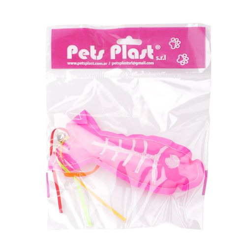 Juguete Pez Pet's Plast De Tela Con Cascabel