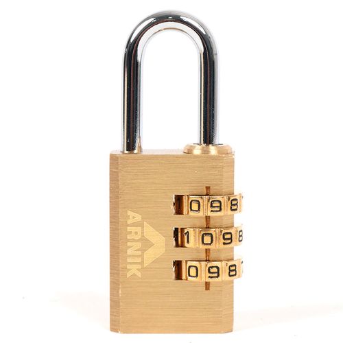 Candado Clave Combinación 3 dieles 30 mm Arnik