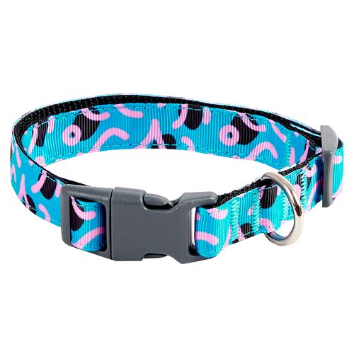 Collar Para Perro Poliéster Talla M Retro Pet'S Fun
