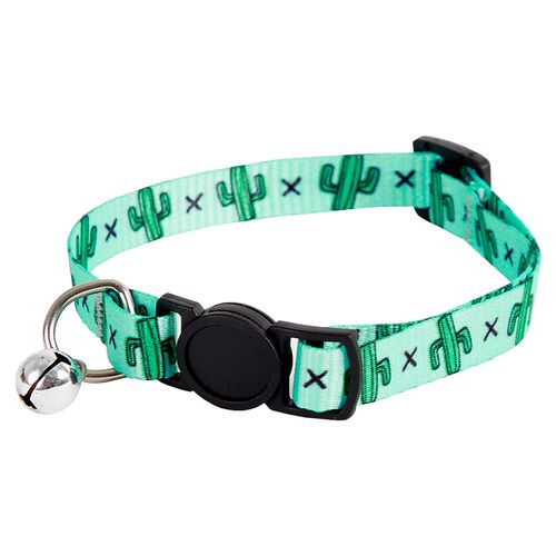 Collar Para Gatos Pet's Fun Poliester Cactus