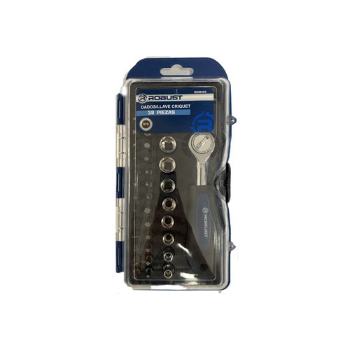 Set de 38 Piezas Dados y Llave Criquet Robust