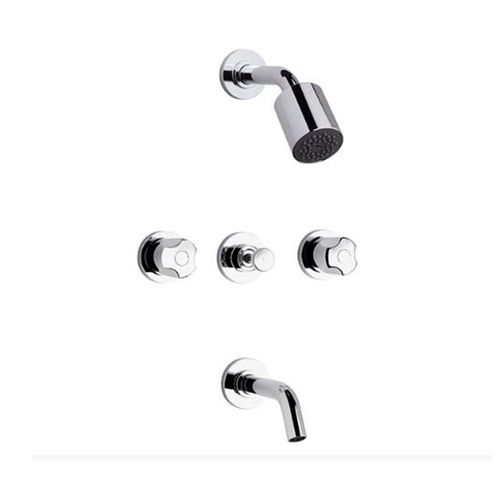 Juego Para Baño Con Transferencia Linea Pampa 103/B6 Cromo FV
