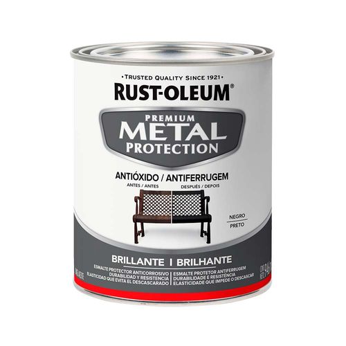 Esmalte Metal Prot Negro Brill 0.946 L Rust-Oleum