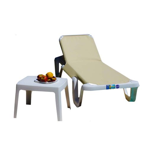 Reposera Hawaii Lona Arena Blanco Voss2000