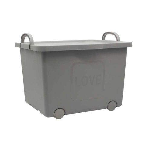 Caja Organizadora Con Tapa Y Ruedas 35L Kuma Home
