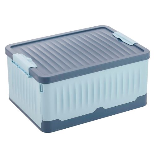 caja pleg plastica con tapa 35lt bicolo