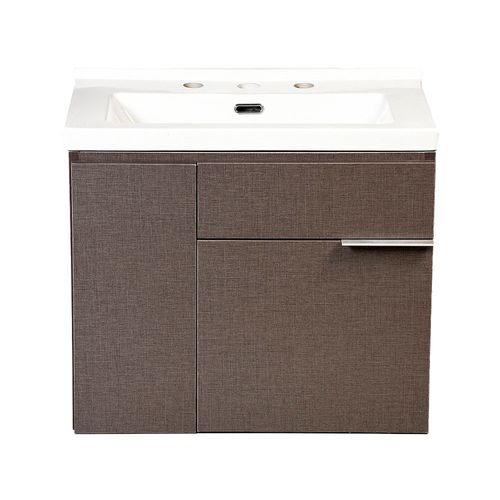 Vanitory Texturado Mesada Loza Lehuel 60 Cm ABC Muebles