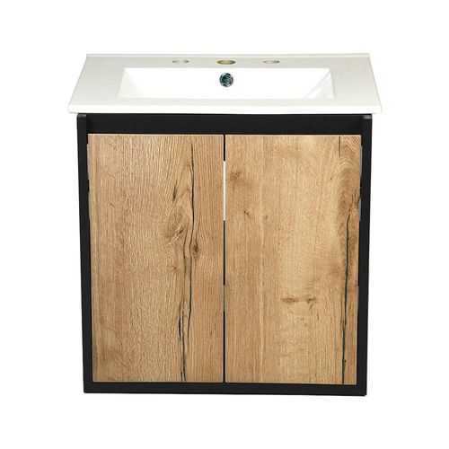 Vanitory 2 Puertas Textura Mesa de Loza Ona 60 Cm ABC Muebles