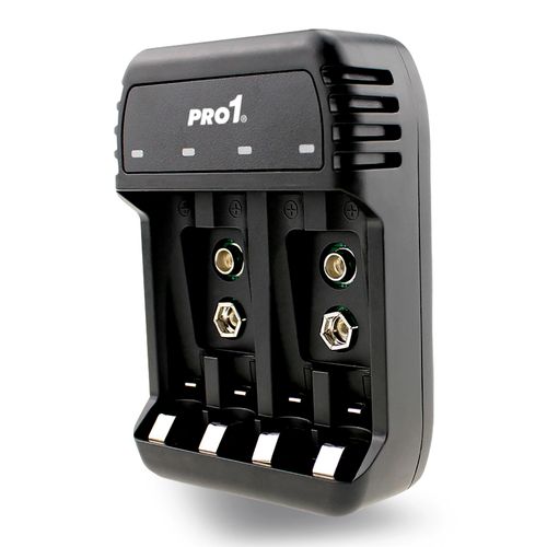 Cargador Pilas 4 Canales AA/ AAA /9V Pro 1
