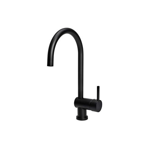 Grifería Cocina Monocomando Mesada Velvet Black ABC Muebles