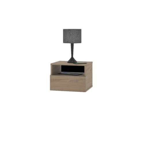 Mesa de Luz Flotante 42 X 37 X 31 Cm Roble Bard Dielfe