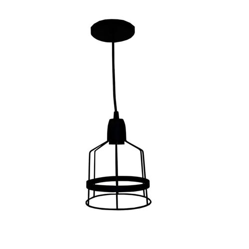 colg alambre cage c/fleje 15cm e27 1l ng