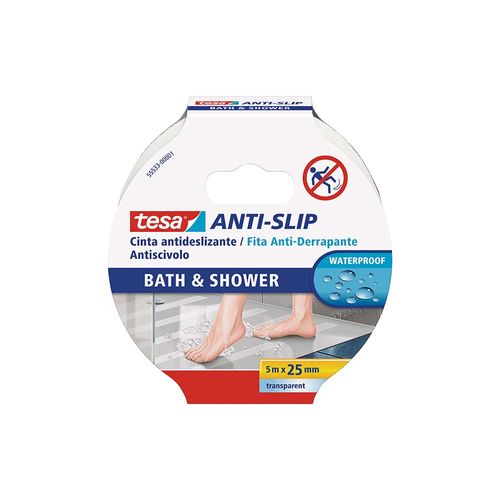 Cinta Antideslizante Baño 25 Mm X 5 Mt Tesa