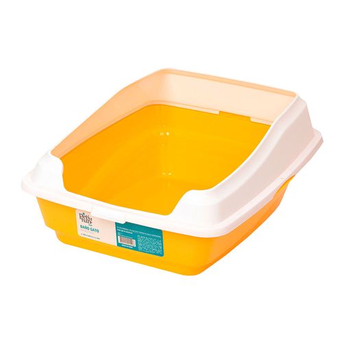 Sanitario Para Gatos Pet's Fun Amarilla 18.5x47.5x38.5 Cm