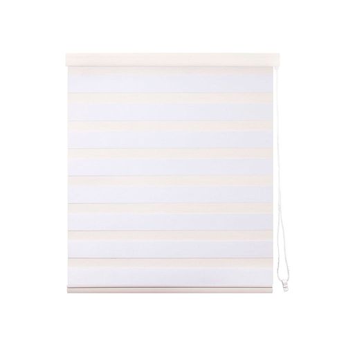 Cortina roller zebra blanco 150x165 cm Cotidiana