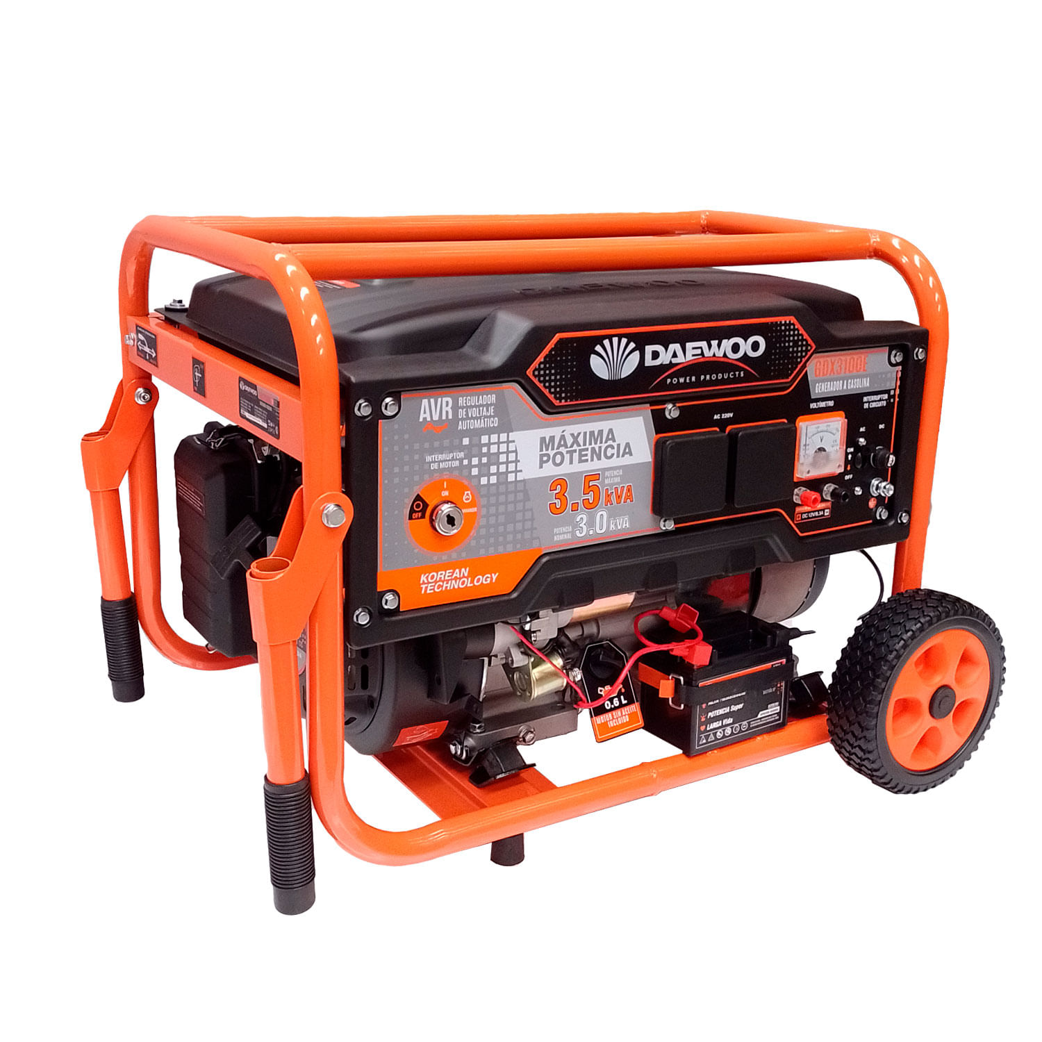 Grupo Electrógeno a Gasolina 3.5 KVA 3500 W Daewoo