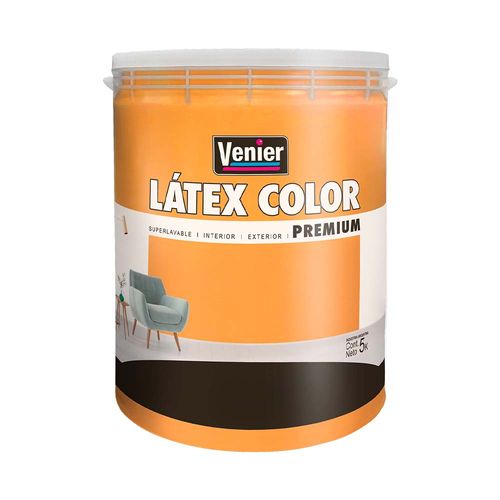 Látex Interior/Exterior Premium Ocre Luminoso 5 Kg Venier