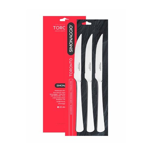 Cuchillos De Acero Inoxidable X 3 Un Simonaggio