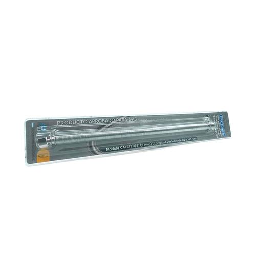 Flexible 3/8 Gas Extensible Aprobado Para Termotanque 40/105Cm Dinatecnica