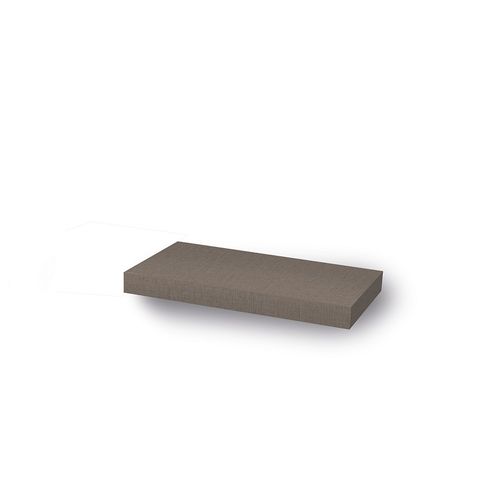 Estante Flotante 40X25 Cm Lino Oscuro X 1U Sc Metalúrgica
