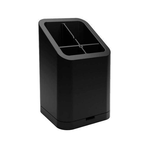 escurridor de cubiertos plastico negro