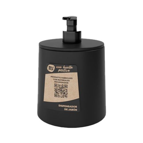 dispenser jabon liquido plastico negro