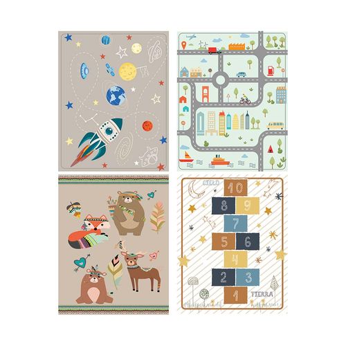 Alfombra Home Infantil 150x120 Cm Aldeana Home