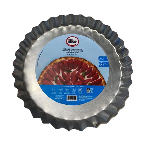 Molde Tarta Aluminio 28 Cm Fija Ilko