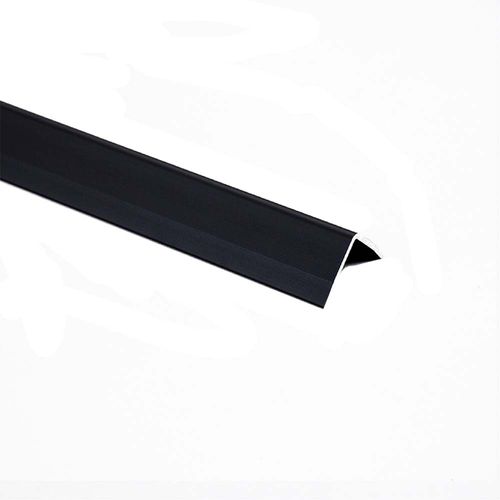 Tapacanto aluminio negro 16x16x2500