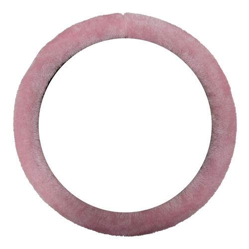Cubre Volante Rosa Teddy 38 Cm Afelpado Iael