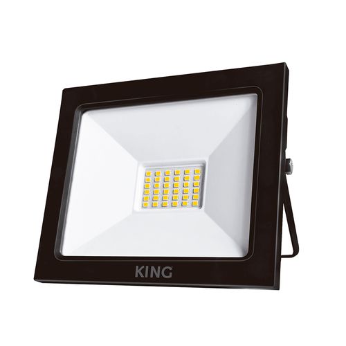 Reflector Led Fría 30 W Negro King