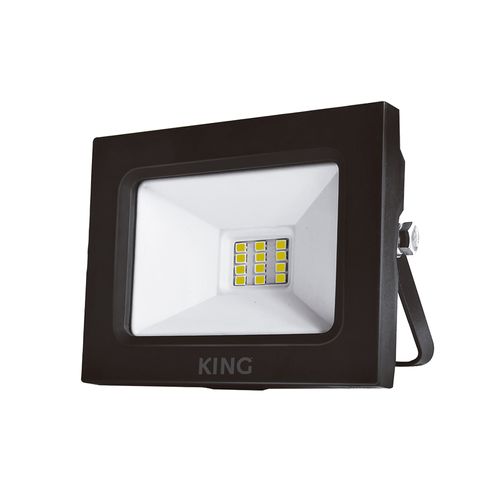 Reflector Led Luz Fría 10W Negro King